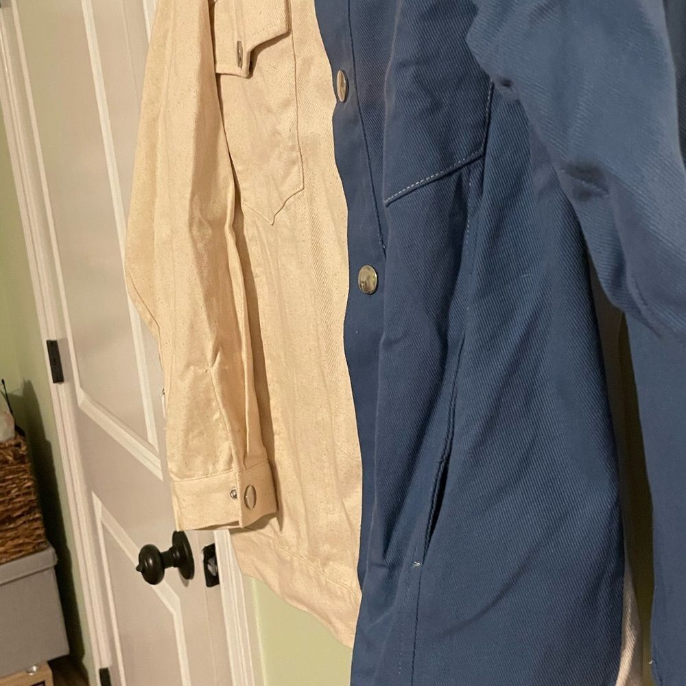 NWT! Two Tone Button-Up Jacket - Picture 5 of 10